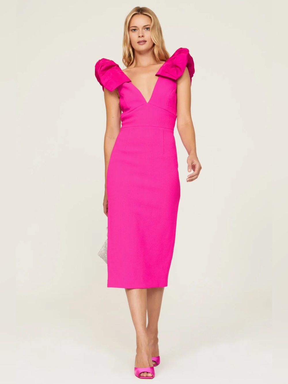 Rebecca Vallance Cupids Bow Midi Dress